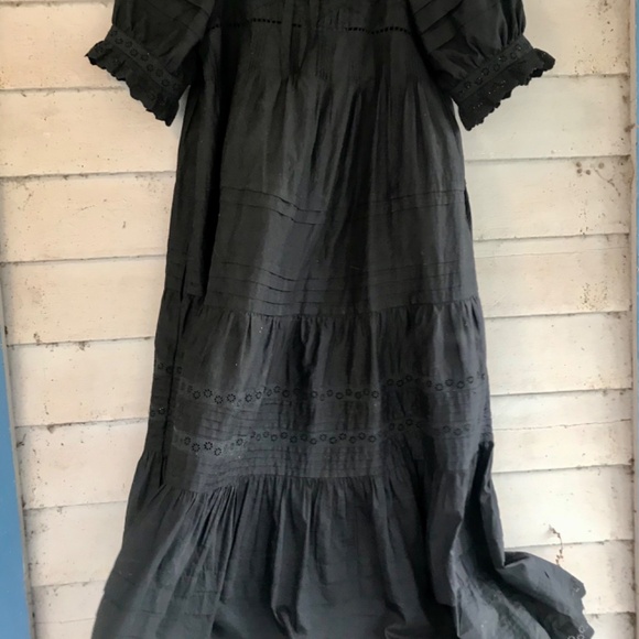 Christy Dawn Shaina Dress, black silk/cotton, M, NWT - Picture 7 of 12